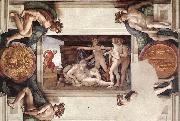 Michelangelo Buonarroti Drunkenness of Noah oil painting picture wholesale